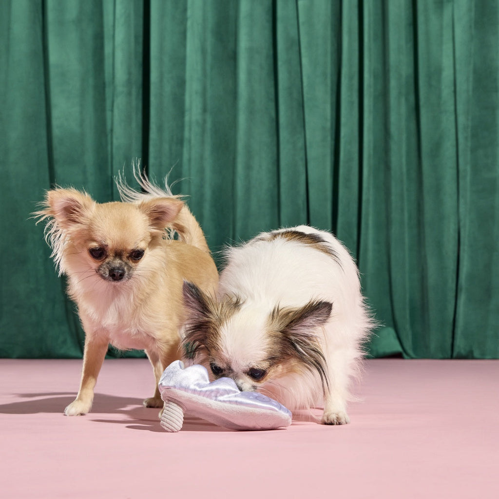 Nessa's Squeakin' Slipper Plush Enrichment Dog Toy