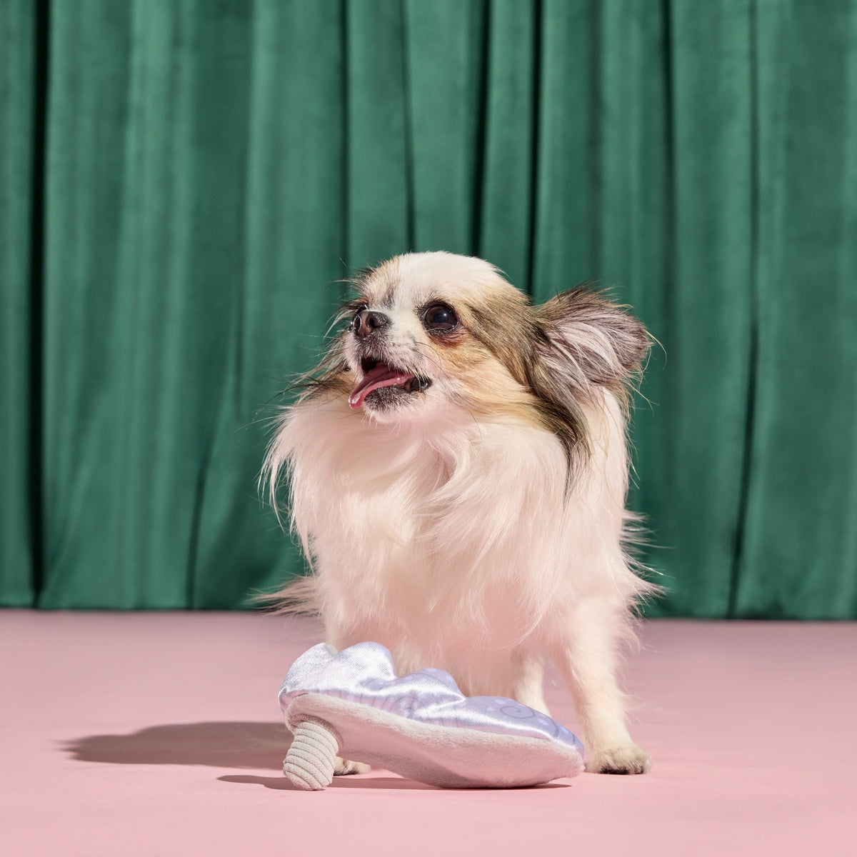 Nessa's Squeakin' Slipper Plush Enrichment Dog Toy