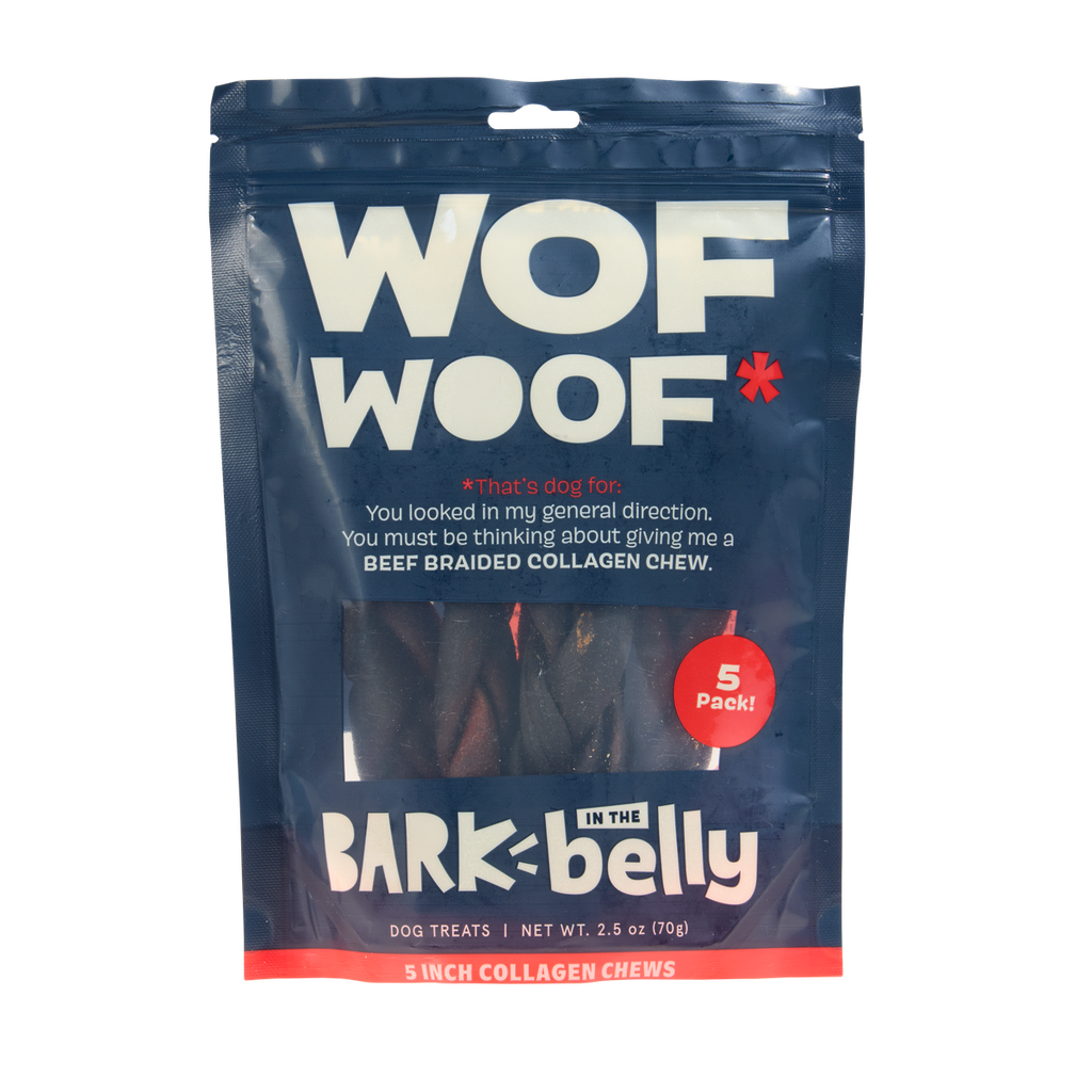 Beef Braided Collagen Dog Chews, 5 Ct