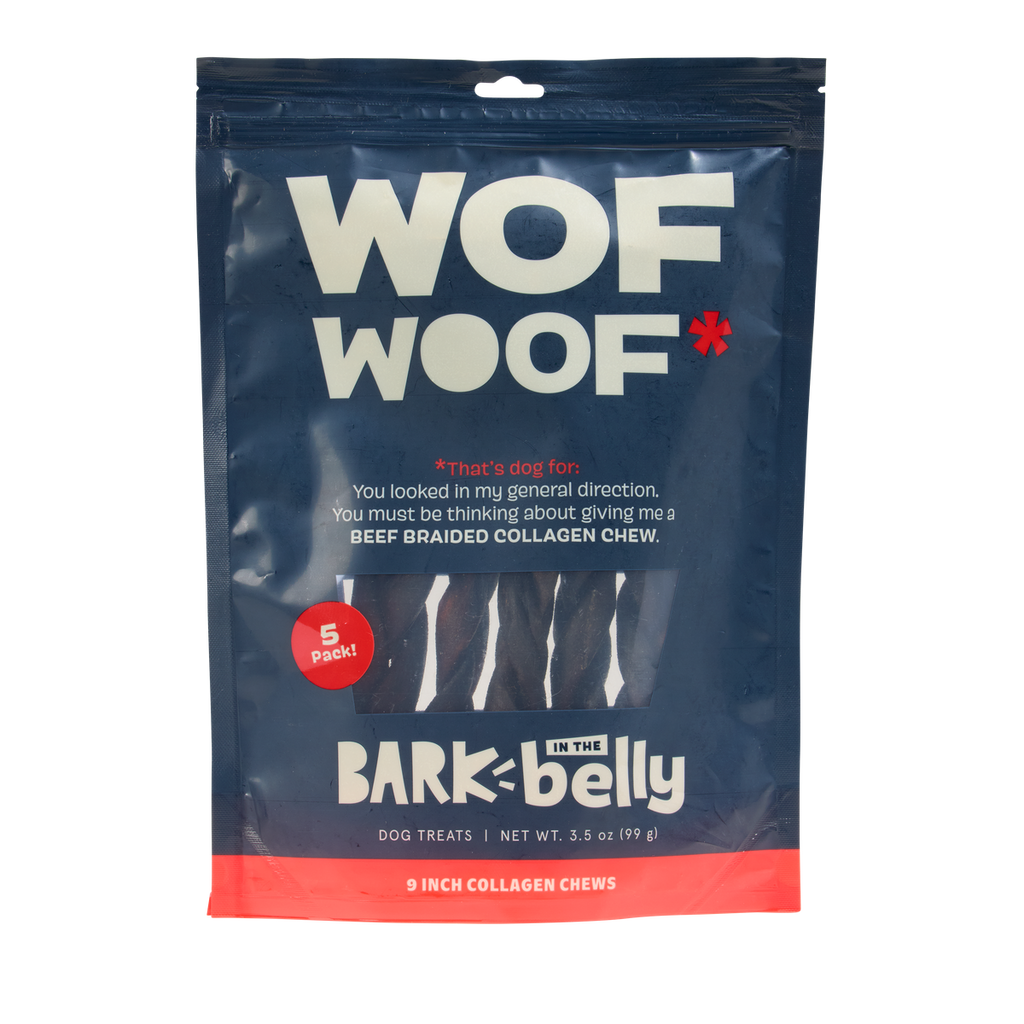 Beef Braided Collagen Dog Chews, 5 Ct